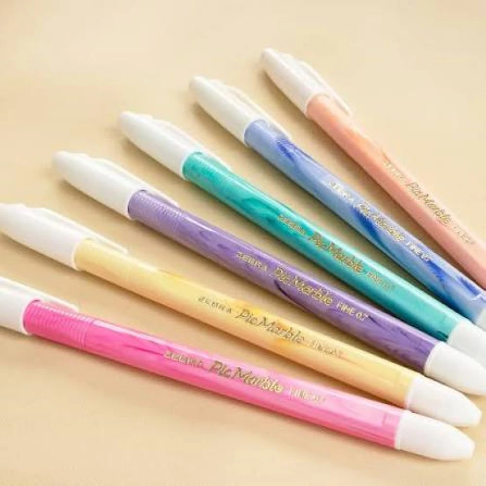 Pulpen Zebra Pic Marble Tinta Hitam 0.7mm Ballpoint